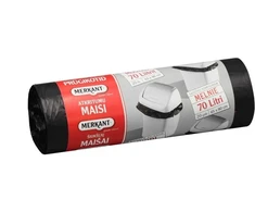 Šiukšlių maišai LDPE Merkant 20vnt./70l/65x80/juodi