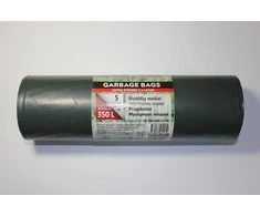 Šiukšlių maišai TRASH PANDA SERIAL STRONG, juodos sp., 60 mikr., 350 l, 5 vnt.