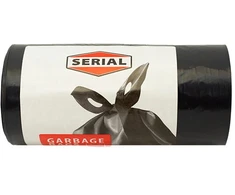 Šiukšlių maišai TRASH PANDA SERIAL, užrišami, juodos sp., 25 mikr., 35 l, 20 vnt.