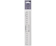 Skaidri plastikinė liniuotė 15 cm Academy Interdruk