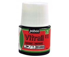Skaidri vitražo dažai - PEBEO - 45ml - Skaidri rožinė