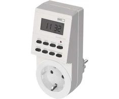Skaitmeninis laikmatis Emos 230V/16A/8 prog. baltas
