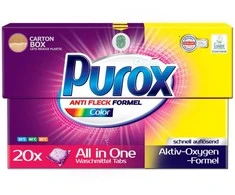 Skalbimo kapsulės PUROX Color 20 vnt.