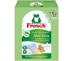 Skalbimo milteliai Sensitive Frosch 1.45kg/22 plov.k. Aloe Vera