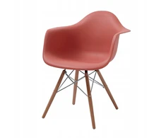 SKANDINAVIJA KĖDĖ MEVEN ZANO DHF ORANŽINĖ 63X61X80CM MEDINĖS KOJOS