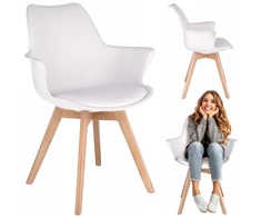 SKANDINAVIŠKĖ KĖDĖ svetainei VIRTUVĖ ECO LEATHER ORLEAN modernus JUMIhome