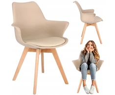 SKANDINAVIŠKĖ KĖDĖ svetainei VIRTUVĖ ECO LEATHER ORLEAN modernus JUMIhome