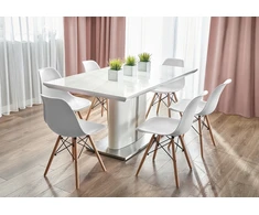 SKANDINAVIŠKĖ KĖDĖ VIRTUVEI, Svetainei, valgomajam, EVA staliukas, balta, JUMIhome