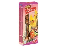 Vitapol Smakers skanėstas papūgoms Nimfoms, su vaisiais 90g