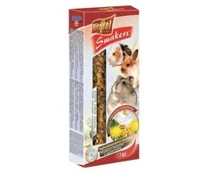 Vitapol Smakers skanėstas triušiams ir graužikams su jogurtu ir kiaulpienėmis 90g (2 vnt)