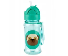Skip Hop Zoo Mops bidonas su šiaudeliu 355ml