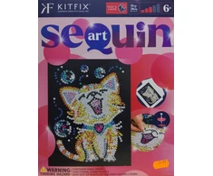 SKIRTŲ DAŽYMAS KATĖS KŪRYBINIS SequiN ART RINKINYS