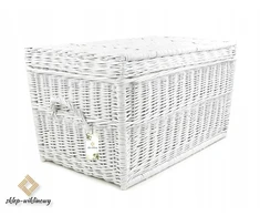Sklep Wiklinowy Baltas pintas baldinis dėklas 70cm skalbiniams, žaislams, drabužiams