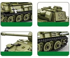 Skleplolki KONSTRUKCINIAI BLOKAI Panther Tank Military Set Militaria 638 vnt