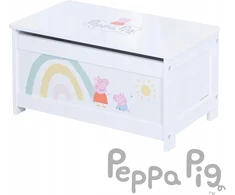 Skrzynia roba Peppa balta rožinė opuszczane siedzisko tłumik