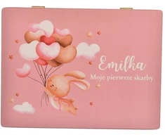 Skrzynki Z Drewna Pudełko drewniane na skarby dla dziecka personalizowane