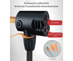 SKS Juodas dviračio grindų siurblys