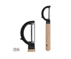 Kitchengo Bikuva.lt Skustukas daržovėms ARGOS Vertikalus 18cm su Medine Rankena