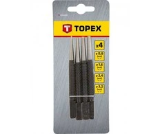 Skylamušiai TOPEX 03A440 (4 vnt., 0,8-3,2 mm)