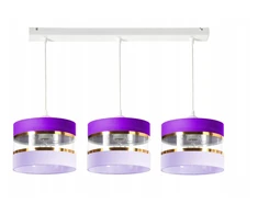 Skylighting Lampa Wisząca Abażur Fiolet Dziecięca LED Edison E27