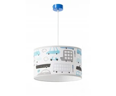 Skylighting LAMPA WISZĄCA ŻYRANDOL SUFITOWA AUTKA NIEBIESKIE LED LAMPY ŻYRANDOLE ABAŻUR