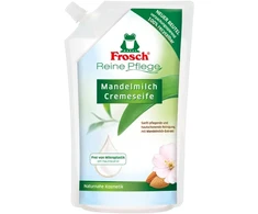 Skystas rankų muilas FROSCH su migdolų pienu, 500 ml