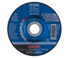 Šlifavimo diskas PFERD E 125-4,1 Ceramic SGP Steelox
