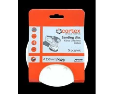 Šlifavimo diskeliai CORTEX, 125 mm, 8 skylės, F240, su veliūru, 5 vnt.
