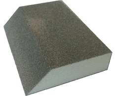 Šlifavimo kempinėlė CORTEX, 125 x 90 x 25 mm, P80, smailiakampė
