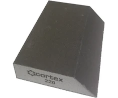 Šlifavimo kempinėlė CORTEX, 225 x 25 x 76 mm, P180, keturpusė