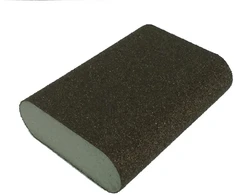 Šlifavimo kempinėlė FLEXIFOAM, 98 x 69 x 26 mm, P100, užapvalinta