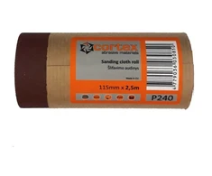 Šlifavimo popierius CORTEX, 115 mm x 2,5 m, F180, audinio pagrindu