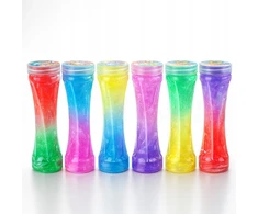 SLIME DIDELIS RINKINYS VAIKAMS PLASTIKINIS STIPRI GLITTER GALAXY 6 vnt.