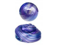 SLIME SENSORY MASS RAINBOW GALAXY krištolinio rutulio gelio anti-streso gleivės