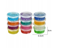 Slime Set 12 spalvų Slime Glitter Glut Creative Play Dough Fun