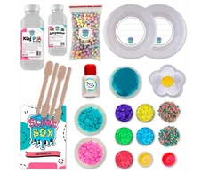 Slimebox Slime SUMMER Slime Box rinkinys | „Pasidaryk pats“ gleivių rinkinys | Slime kaip dovana