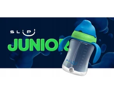 SLIPI JUNIOR | Vandens butelis 280 ml vaikams su pasvertu šiaudeliu