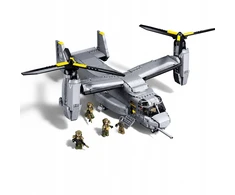 Sluban Blocks Helicopter Landing Plane MV-22 Osprey USA 1163 el Model