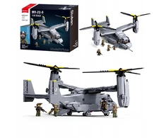Sluban Blocks Helicopter Landing Plane MV-22 Osprey USA 1163 el Model