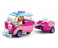 Sluban Construction Bricks Automobilis su priekaba Girls Dream B0921C 116 vnt.
