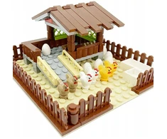Sluban FARM CHICKEN Blocks ūkiniai gyvūnai šunų reikmenys M38-B0559 figūrėlės