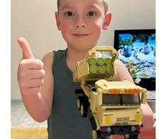 Sluban HIMARS LAUNCHER VEHICLE 3511 statybiniai blokai kariniai tankai ginklai figūrėlės raketos