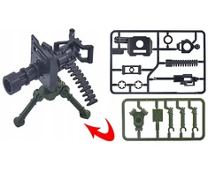 Sluban MINIGUN blokai ginklai ginklai armijos kariuomenės figūrėlės šautuvas vaikams veiksmo figūrėlė