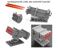 Sluban ROCKET LAUNCHER 4070 blokuoja policijos ginklų armijos džipų automobilių figūrėles