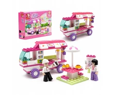 Sluban statybiniai blokai Food Truck Ledainė B0155 Snack Car 102 vnt