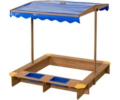 Smėlio dėžė su stogeliu Ibiza Swing King 122x122x117cm medinė/impregnuota