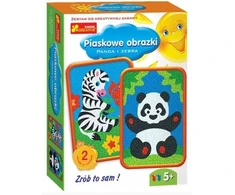 Smėlio nuotraukos - Panda ir Zebras - Ranok-Creative