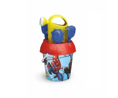Smėlio žaislų rinkinys, su kibirėliu ir laistytuvu CIAO Spider-man, 18 cm