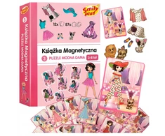 Smily Magnetinių galvosūkių knyga Madingas lady edukacinis žaidimas vaikams dėlionė