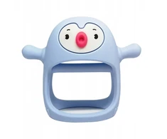 SMILY MIA Silikoninis kramtomoji žaislas kūdikiams Pingvinas Buddy Light Mėlyna